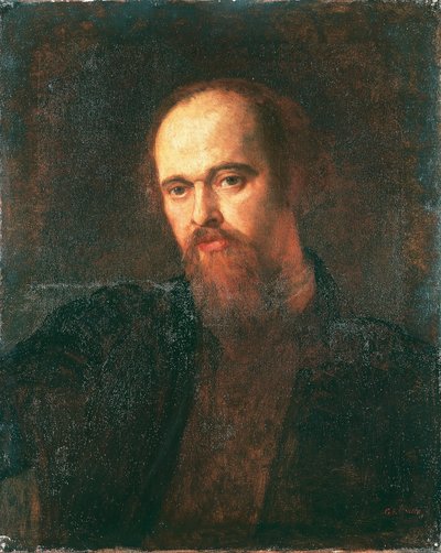 Porträt des Malers Dante Gabriel Rossetti von George Frederic Watts