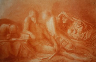 Das Volk, das in der Finsternis saß von George Frederic Watts