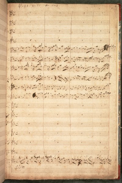 Originalpartitur für die Krönungshymne für George II und Königin Caroline von George Frederick Handel