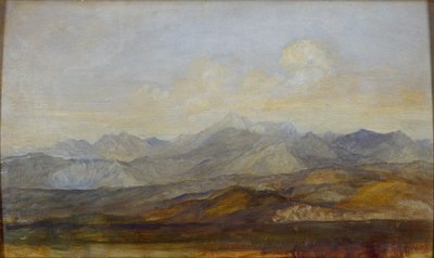Die Carrara-Berge von Pisa aus, 1845-1846 von George Frederick Watts