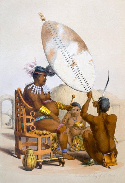 Umpanda der König der Amazulu, 1849 von George French Angas