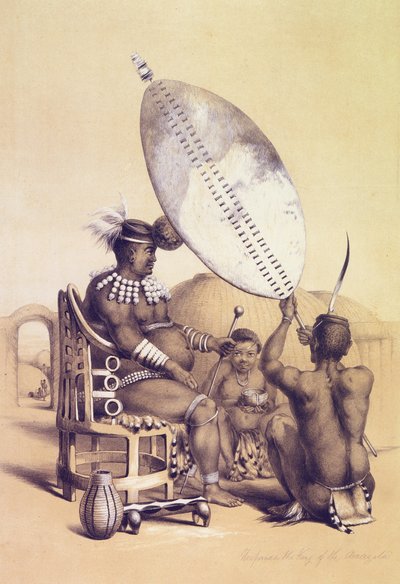 Umpanda, der König der Amazulu, 1849 von George French Angas