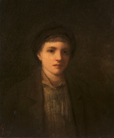 Kopf eines Jungen, vor 1885 von George Fuller