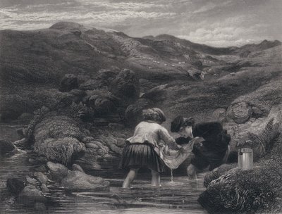 Illustration zu Auld Lang Syne von Robert Burns (Stich) von George Harvey
