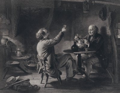 Illustration für Auld Lang Syne von Robert Burns von George Harvey