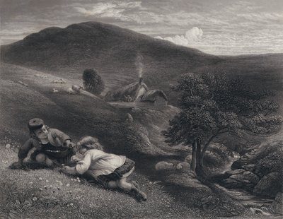 Illustration für Auld Lang Syne von Robert Burns von George Harvey