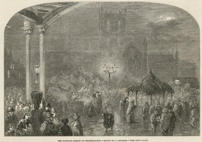 Der Borough Market, London, am Heiligabend von George Haydock Dodgson