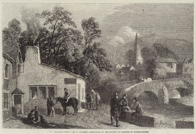 Die Dorfschmiede, Ausstellung der Gesellschaft der Aquarellmaler von George Haydock Dodgson