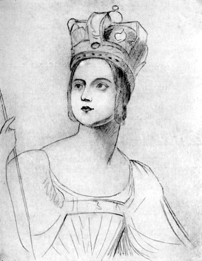 Königin Victoria in ihren Krönungsroben, 1837, 1901 von George Hayter