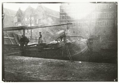 Regierungsgebäude an der Brouwersgracht in Amsterdam von George Hendrik Breitner