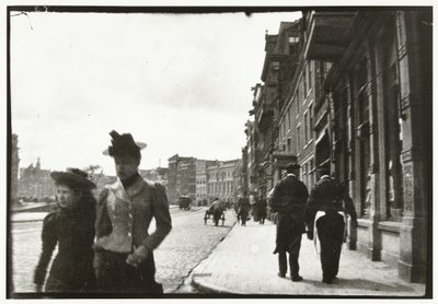 Straßenansicht vom Rokin in Amsterdam von George Hendrik Breitner