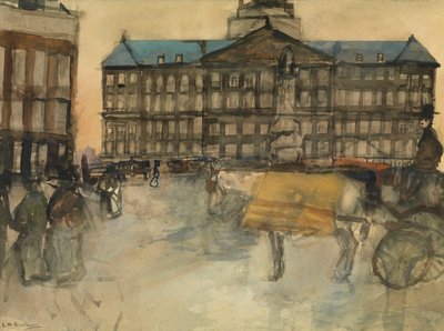 Rathaus in Amsterdam von George Hendrik Breitner