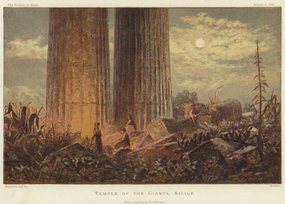 Tempel der Riesen in Sizilien von George Henry Andrews