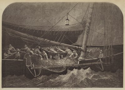 Schleppnetzfischen in der Nordsee bei Nacht von George Henry Andrews