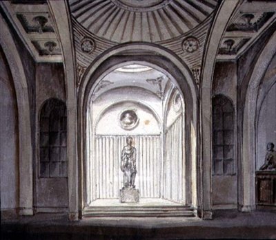 Innenansicht einer Skulpturengalerie von George Henry Bailey