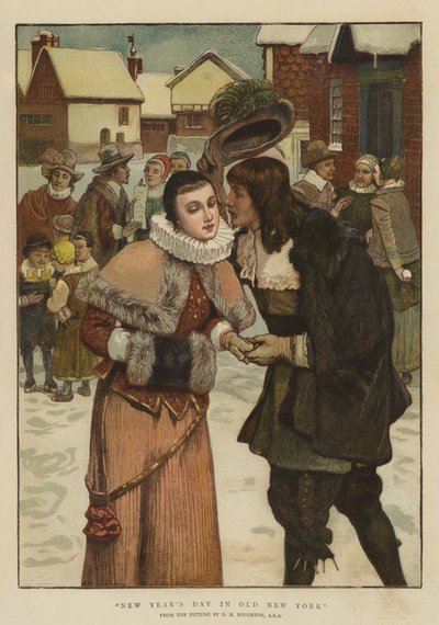 Neujahrstag im alten New York von George Henry Boughton