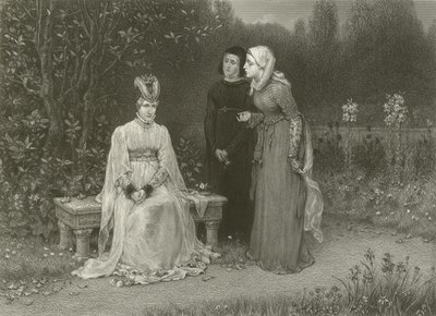 Königin Isabella und ihre Damen von George Henry Boughton