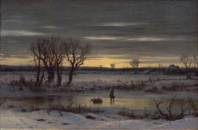 Winterdämmerung bei Albany, 1858 von George Henry Boughton