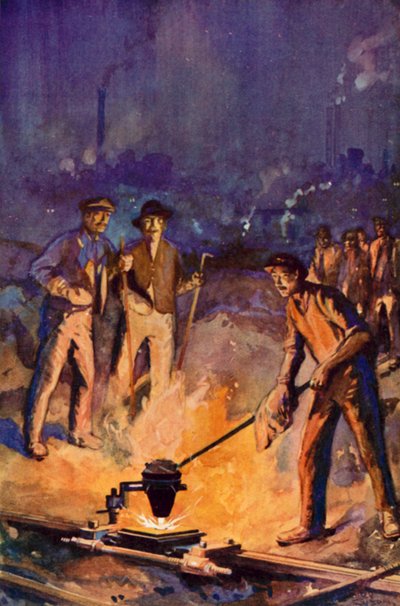 Schienen schweißen mit dem Thermitverfahren von George Henry Evison