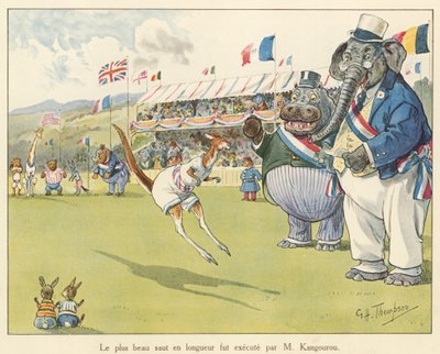 Der schönste Weitsprung wurde von M Kangourou ausgeführt von George Henry Thompson
