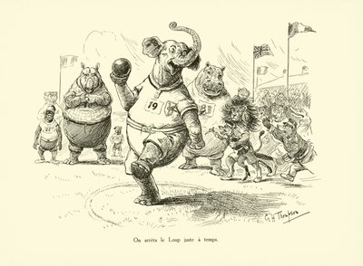 Der Wolf wurde gerade noch rechtzeitig gestoppt von George Henry Thompson