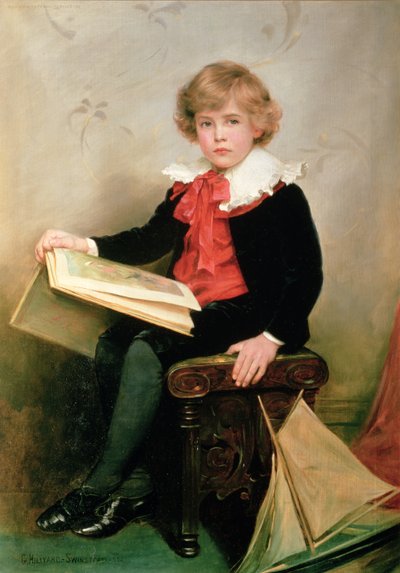 Porträt von Norman Stewart Davies von George Hillyard Swinstead