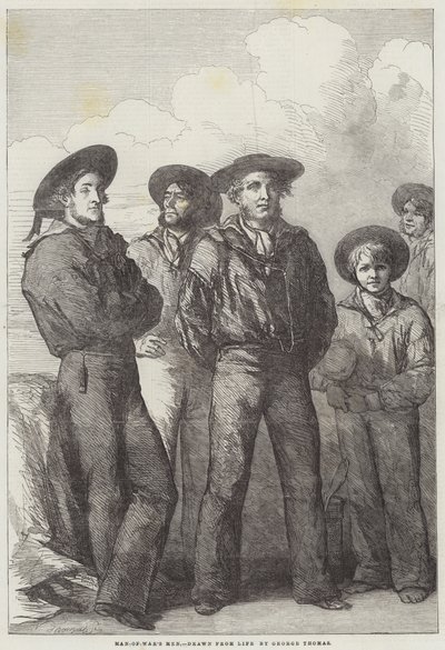 Kriegsschiffsmänner von George Housman Thomas