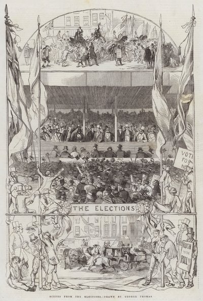 Szenen von den Wahlen von George Housman Thomas