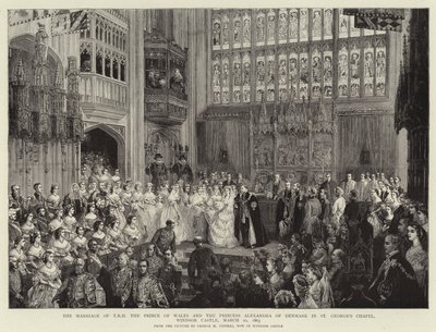 Die Hochzeit von T R H Der Prinz von Wales und Prinzessin Alexandra von Dänemark in der St. George