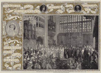 Die Hochzeit des Prinzen von Wales und der Prinzessin Alexandra von Dänemark in der St. George