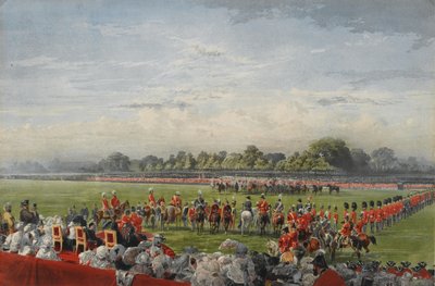 Die erste Verleihung des Victoria-Kreuzes durch Königin Victoria, Hyde Park, 26. Juni 1857, veröffentlicht von Henry Graves und Co., 25. Juni 1858 von George Housman Thomas