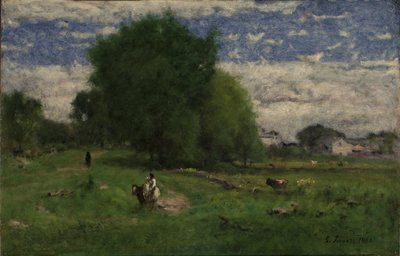 Der Weg zum Dorf, Milton von George Inness