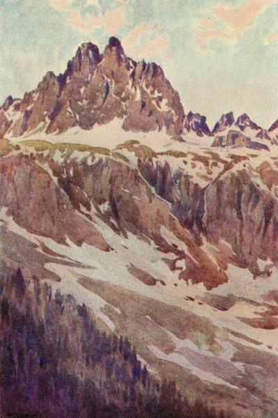 Die Aiguilles Rouges, ein Maiabend von George Jackson Flemwell