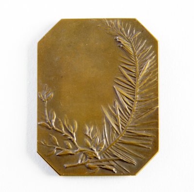 Achteckige Plakette (Bronze) von George James Frampton
