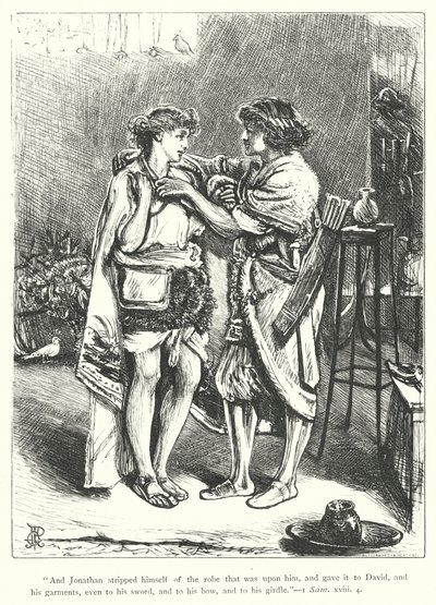 David und Jonathan von George John Pinwell