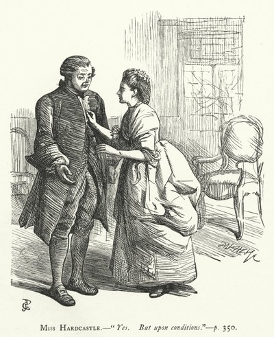 Illustration für Sie stellt sich dumm von George John Pinwell