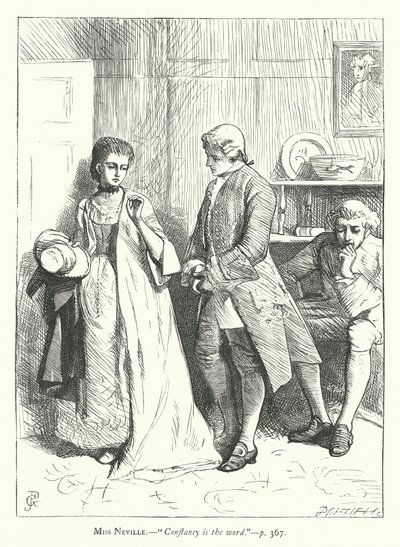 Illustration für Sie stellt sich dumm von George John Pinwell