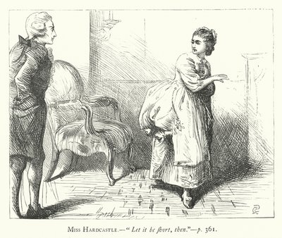 Illustration für Sie stellt sich dumm von George John Pinwell