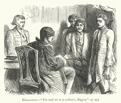 Illustration für Sie macht sich klein, um zu erobern (Gravur) von George John Pinwell