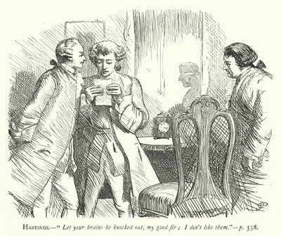 Illustration für Sie macht sich klein, um zu erobern (Gravur) von George John Pinwell