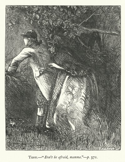 Illustration für Sie macht sich klein, um zu erobern (Gravur) von George John Pinwell