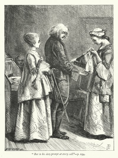 Illustration für Das verlassene Dorf (Gravur) von George John Pinwell