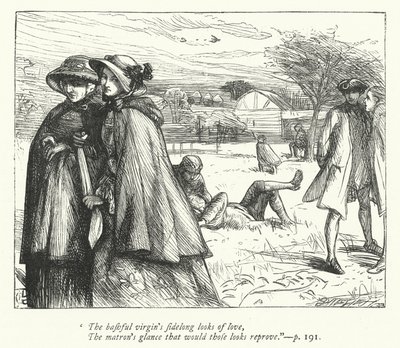 Illustration für Das verlassene Dorf (Gravur) von George John Pinwell