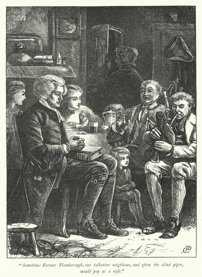 Illustration für Der Pfarrer von Wakefield (Gravur) von George John Pinwell