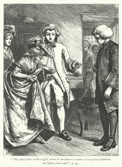 Illustration für Der Pfarrer von Wakefield (Gravur) von George John Pinwell