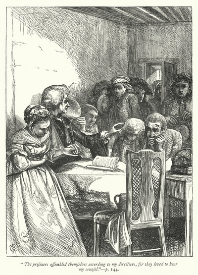 Illustration für Der Pfarrer von Wakefield (Gravur) von George John Pinwell