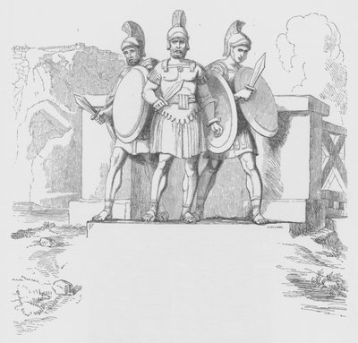 Die Drei standen ruhig und schweigend von George Junior Scharf