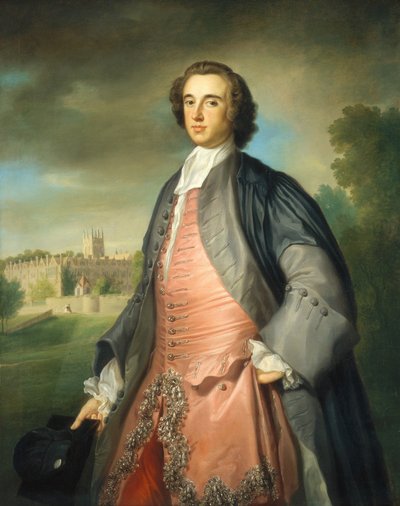 Ein Absolvent des Merton College, Oxford, um 1754-1755 von George Knapton