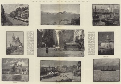Ansichten der Stadt und des Hafens von Marseille von George L. Seymour