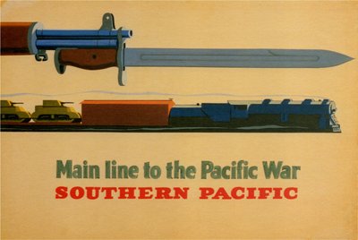 Hauptlinie zum Pazifikkrieg. Southern Pacific Railroad, 1945 von George Lerner and Lyman Power